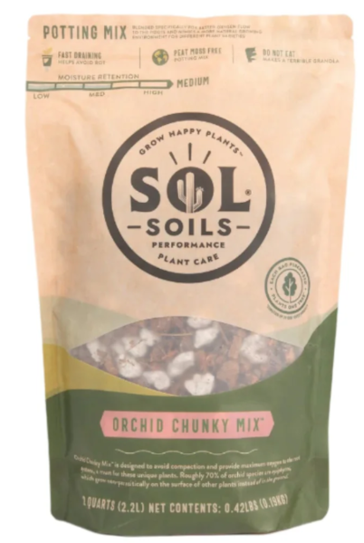 Sol® Soils Orchid Chunky Mix, 1 Quart Bag - 8 per case - Potting Mix, Compost & Amendments